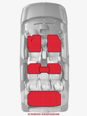 ЭВА коврики «Queen Lux» комплект для Ford Ka (1G)